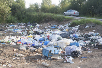 a garbage dump