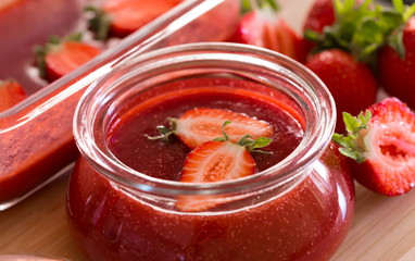 Food. Strawberry jam