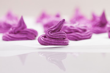 Food. Blueberry marshmallows