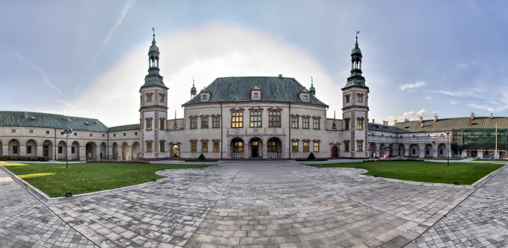 Baroque castle  Bishop's Palace in Kielce  Poland  Europe