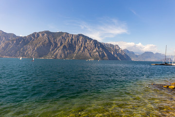 sailing boats in Garda Lake
