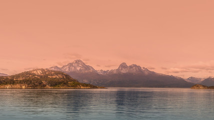 Panoramic landscape of Tierra del Fuego National Park, Patagonia