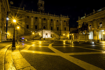 Fototapeta premium Rome in Italy at night.
