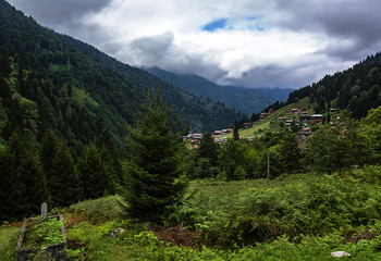 Upper view of Ayder highland