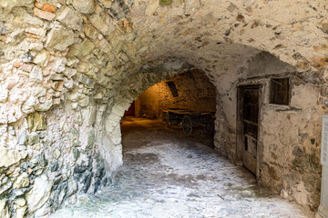 Obraz premium ancient city in stone, Il borgo di Canale