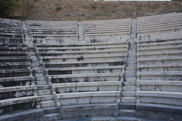 Ancient Greek amphitheater,Theater of Rhodes Island - Greece
