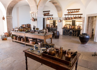Kitchen of the castle of Sintra