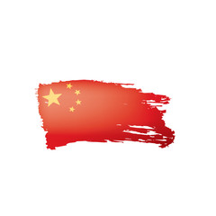 China flag, vector illustration on a white background