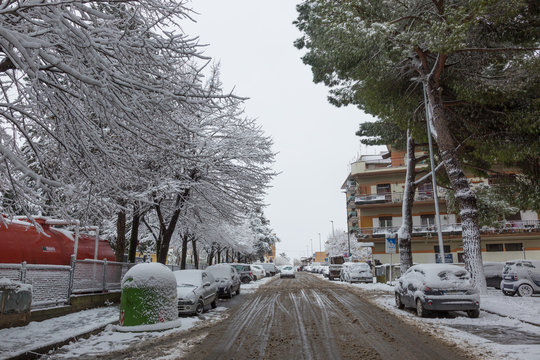Nevicata Guidonia Montecelio 2018