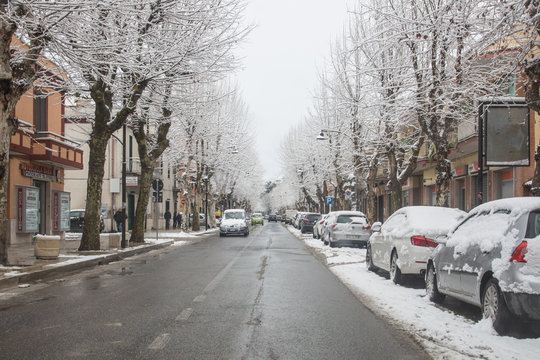 Nevicata Guidonia Montecelio 2018