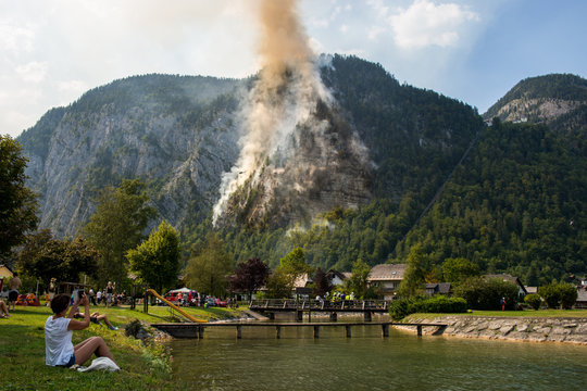 Feuer Brand Berg Alpen Waldbrand &Ouml;sterreich