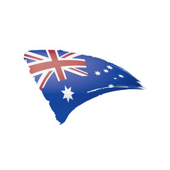 Australia flag, vector illustration on a white background