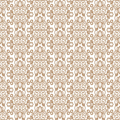 Seamless floral background in vintage style. Luxury pattern. Vector.