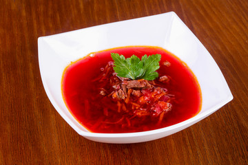 Russian borcht soup