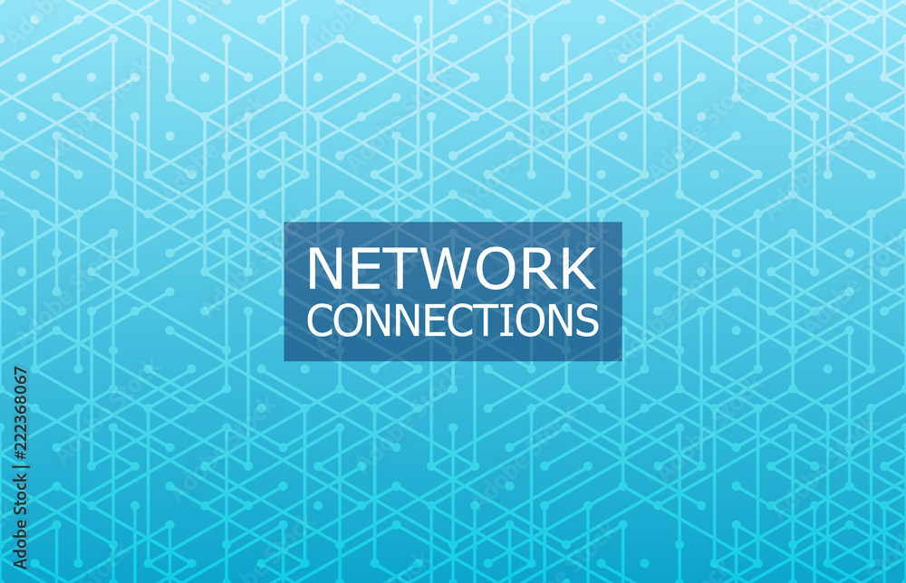 Aufkleber global network connection. abstract technology background. geometric pattern. vector illustration