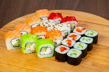 Japan sushi and roll