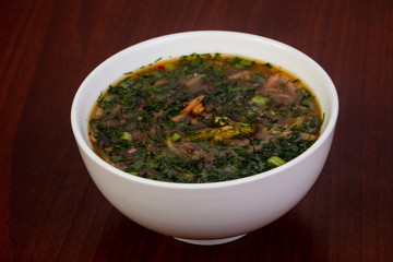 Russian Okroshka soup