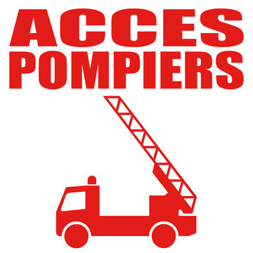 Logo accès pompiers.