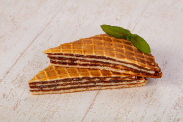 Sweet Waffle with jam