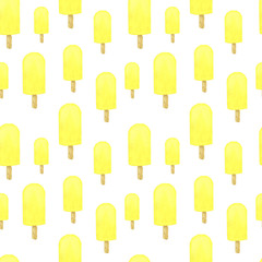 Seamless pattern with colorful ice cream.