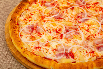 Pizza with bacon