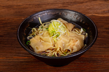 Vietnam soup with dumplings