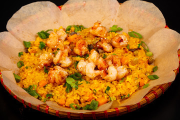 Fried rice with prawn