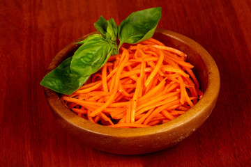 Shredded carrot salad