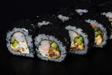 Japanese roll with eel