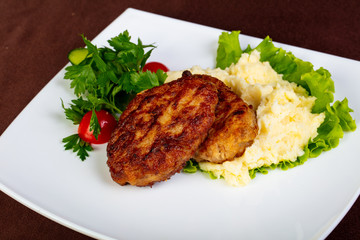 Minced meat cutlet