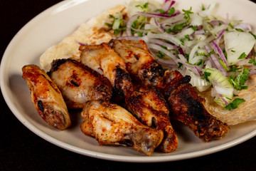 Grilled chicken wings