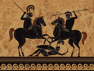 Ancient greece warrior.Hero,spartan,myth.Ancient civilization culture.