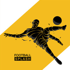 football soccer splash silhouette © akhid