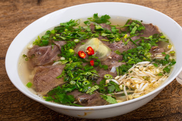 Vietnamese Pho Bo soup