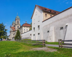 Einsiedeln Abbey in Switzerland. Einsiedeln Abbey is a Benedictine monastery in the town of Einsiedeln in the Swiss canton of Schwyz.