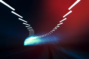 Through road tunnel