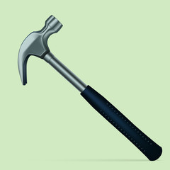 construction tool hammer on a white background