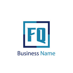 Obraz premium Initial Letter FQ Logo Template Design