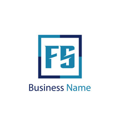 Obraz premium Initial Letter FS Logo Template Design