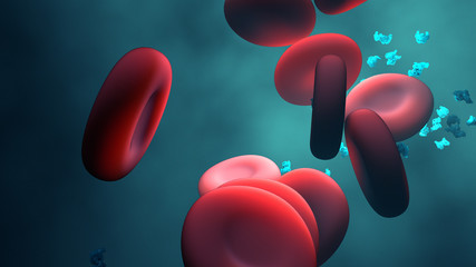 Universal blood , red blood cells with enzyme