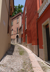 The ancient historic streets of the romantic city of Verona Italy