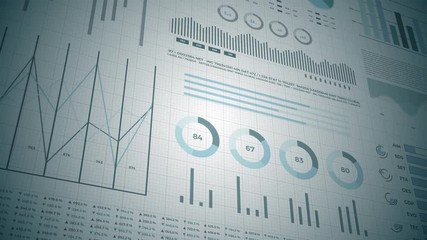 Statistics, financial market data, analysis and reports, numbers and graphs.