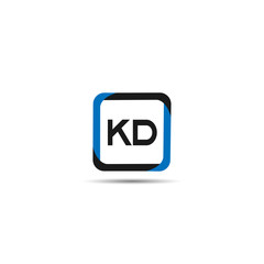 Initial Letter KD Logo Template Design
