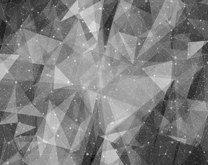 Black and white geometric abstract background illustration 