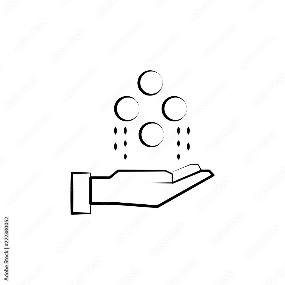 Poster psychokinesis icon. element of mad science icon for mobile concept and web apps. hand drawn psychoki