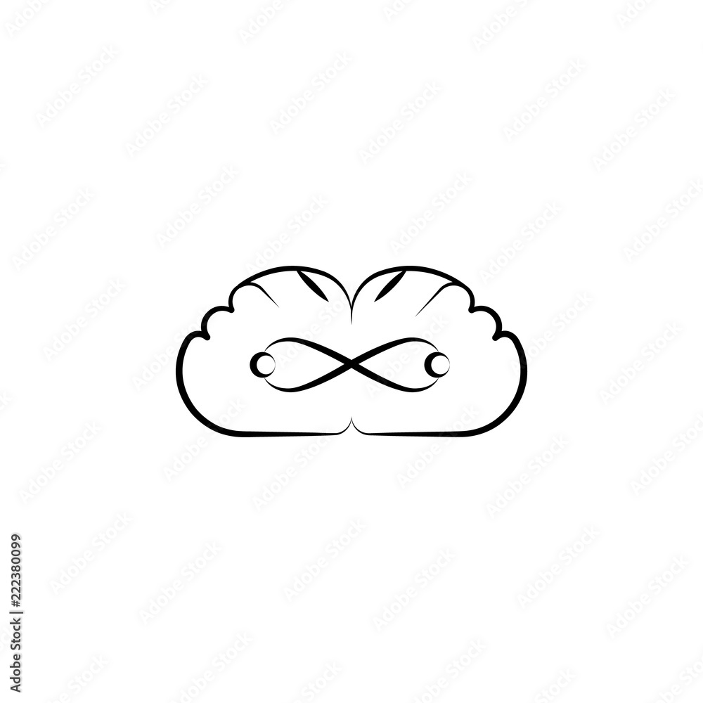 Poster quantum icon. element of mad science icon for mobile concept and web apps. hand drawn quantum icon c