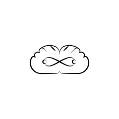 Obraz premium Quantum icon. Element of mad science icon for mobile concept and web apps. Hand drawn Quantum icon can be used for web and mobile
