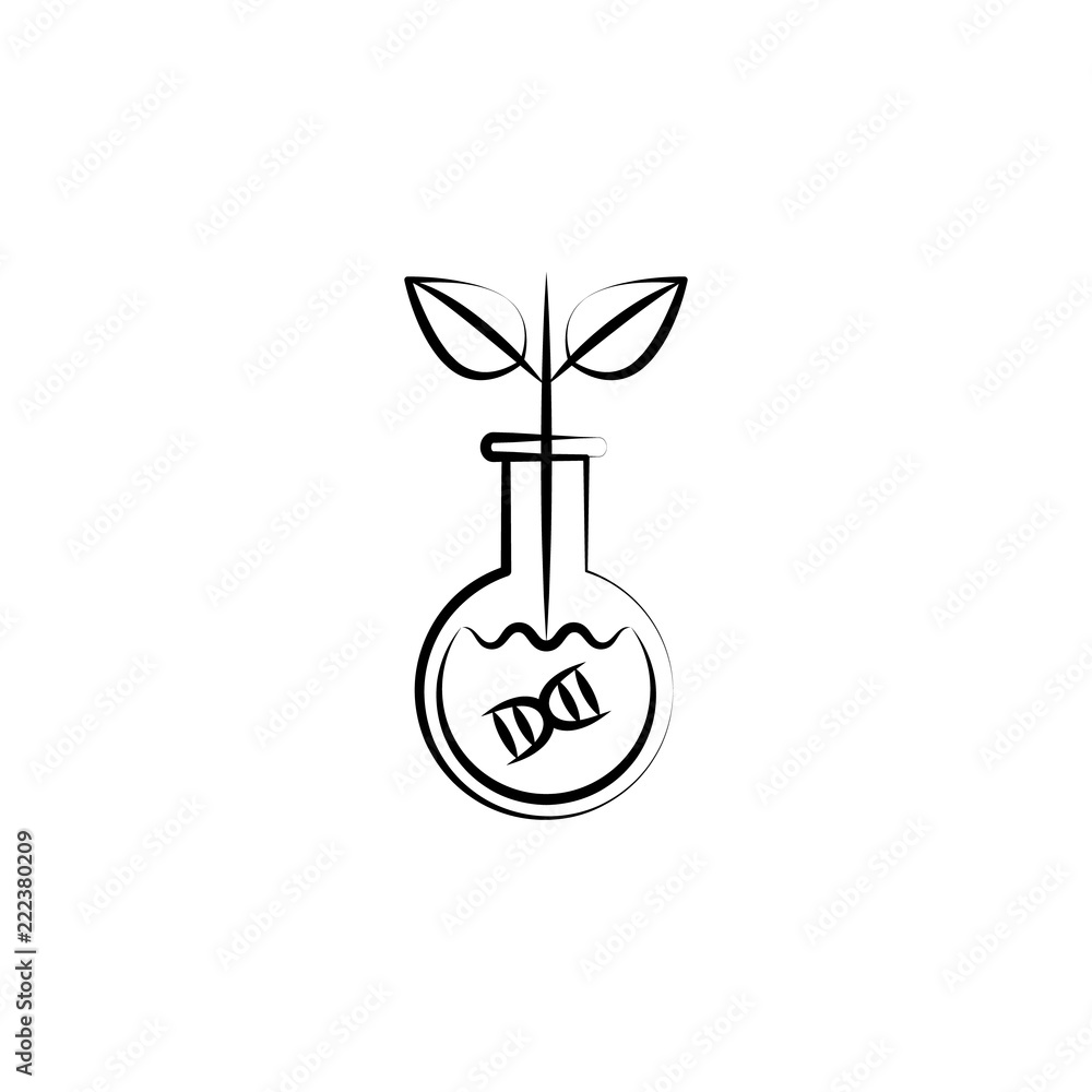Poster transgenic icon. element of mad science icon for mobile concept and web apps. hand drawn transgenic 