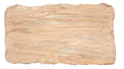 Background texture or frame abstract art of mold clay hand craft look like wooden has clipping path