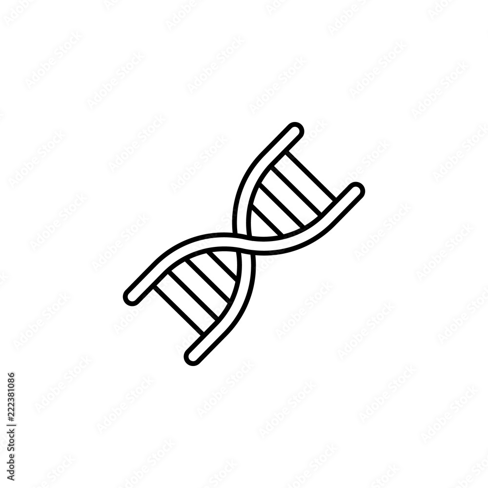 Poster dna icon. element of blood donation icon for mobile concept and web apps. thin line dna icon can be 